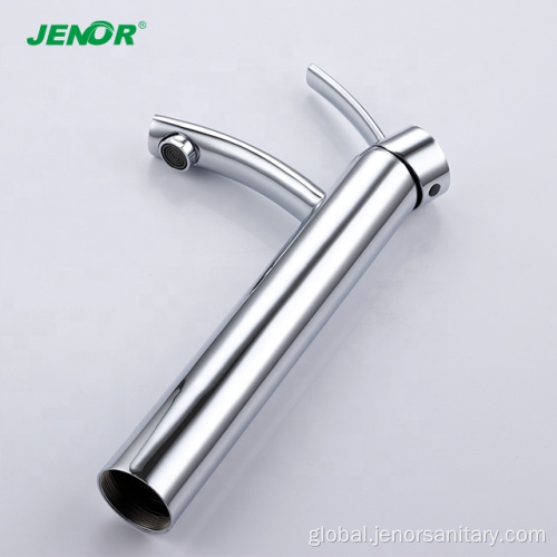 One-hole Basin Faucets Square Water Saving Tall Brass Basin Faucet Supplier